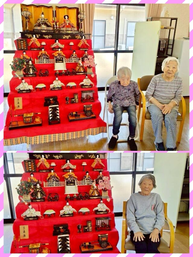 こんにちは。
ミューズの空高崎です☀

今日は桃の節句🎎

ひな壇を職員が飾ってくれました✨

みなさま、とても嬉しそうに写真撮影されました📷

#宮崎の介護 #都城市の介護 #ひなまつり #桃の節句2026
#都城市高崎町 #グループホーム #ミューズの空高崎